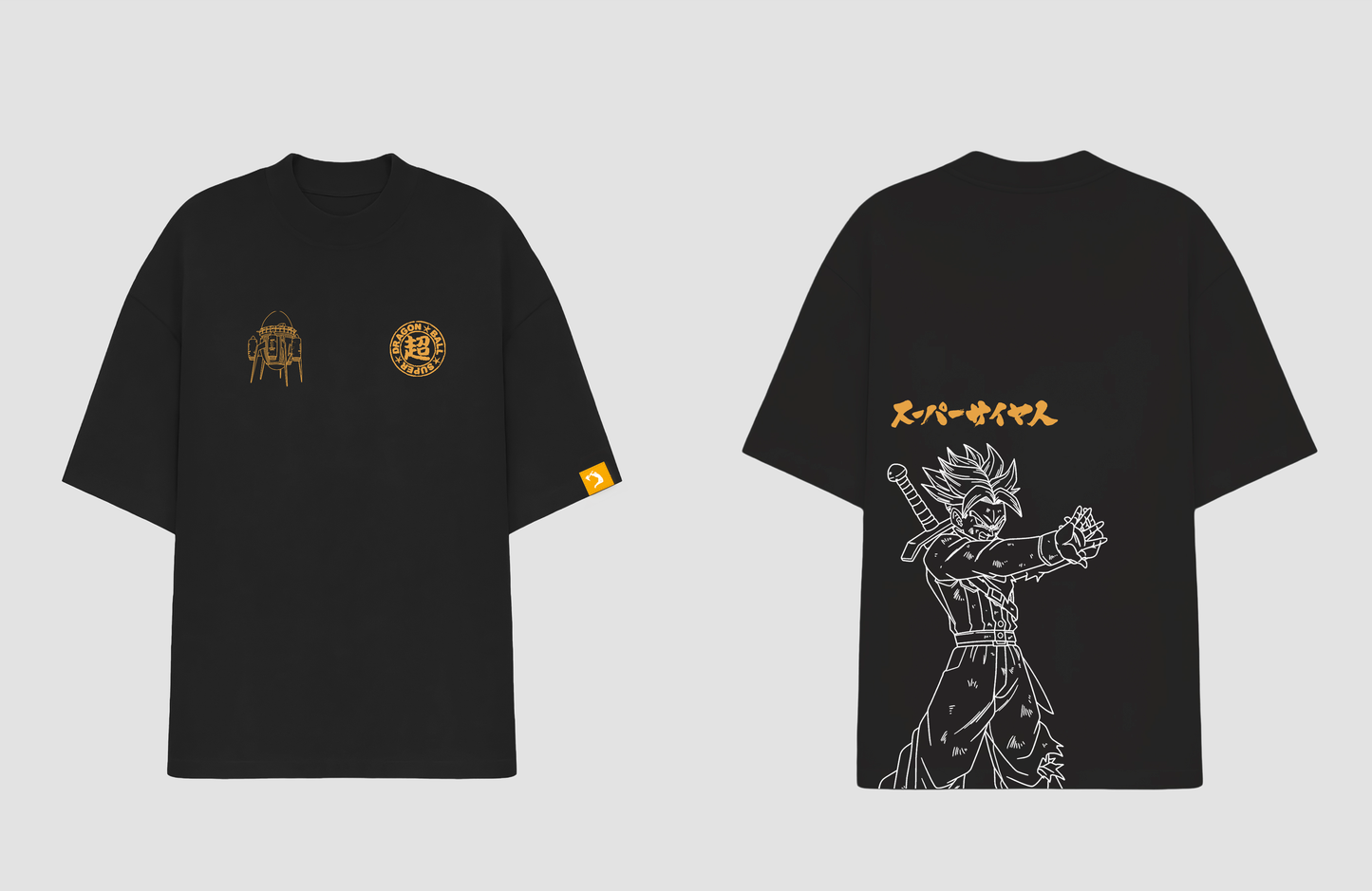 Oversized - DBSuper Future Trunks (Preto)